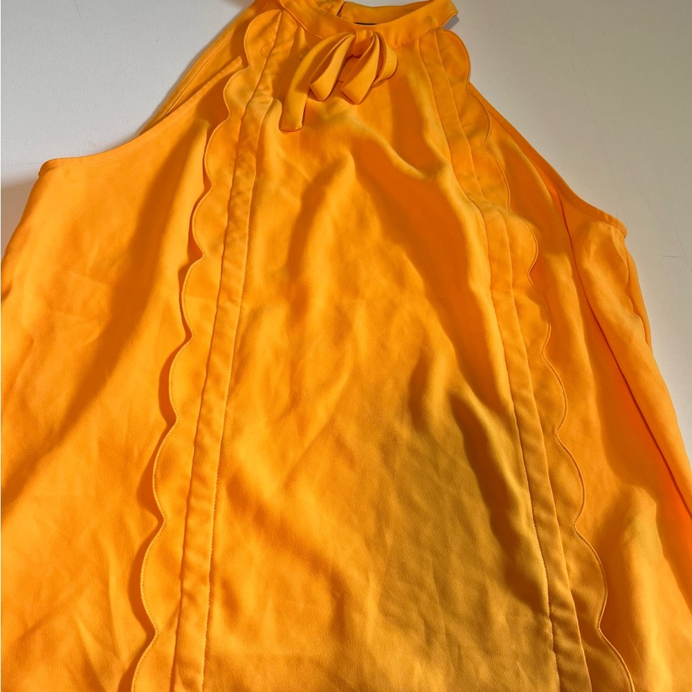 Victoria Beckham for target yellow ruffle sleeveless top